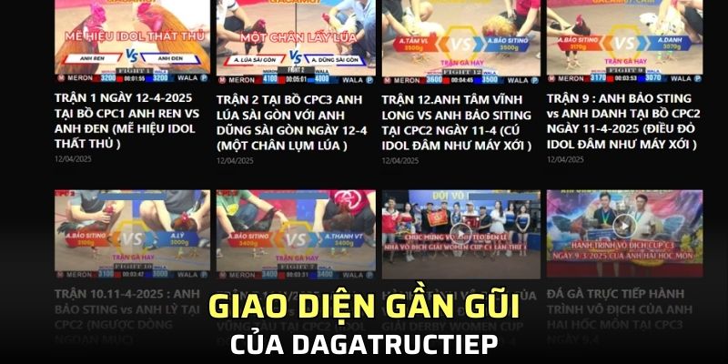 Giao diện gần gũi của Dagatructiep